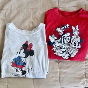 Set of GAP Disney S small long sleeve tees unisex girls